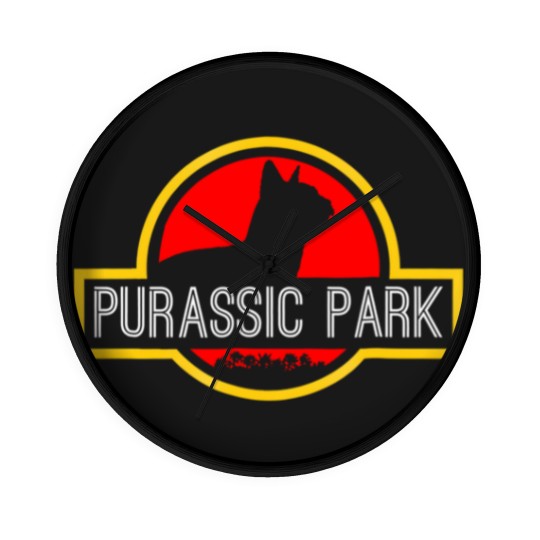 Discover purassic park cat funny t for dinosaur lovers Wall Clocks