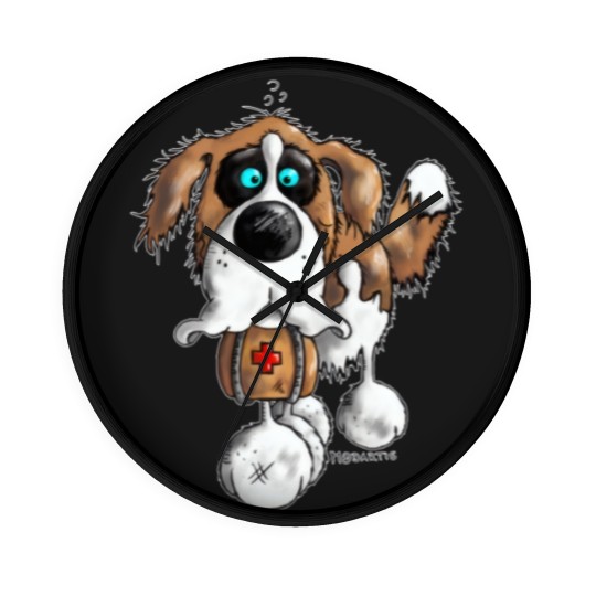 Discover "Bernhard" - St. Bernard - dog Wall Clocks