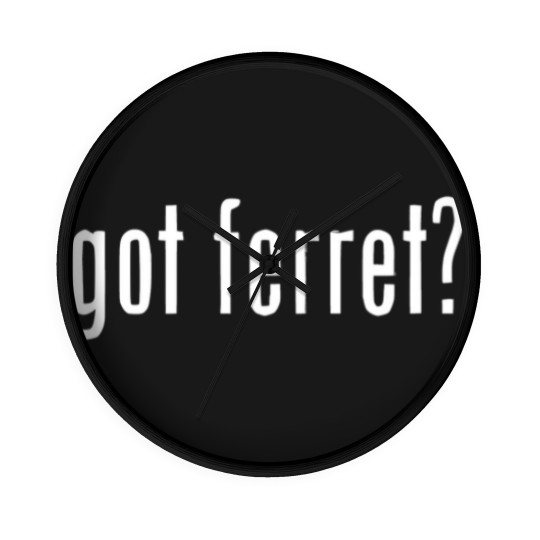 Discover Got Ferret ? Wall Clocks Wall Clocks Wall Clocks Gildan Free Sticker Cotton