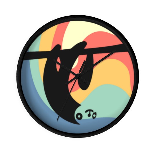 Discover Sloth Vintage Circle Wall Clocks