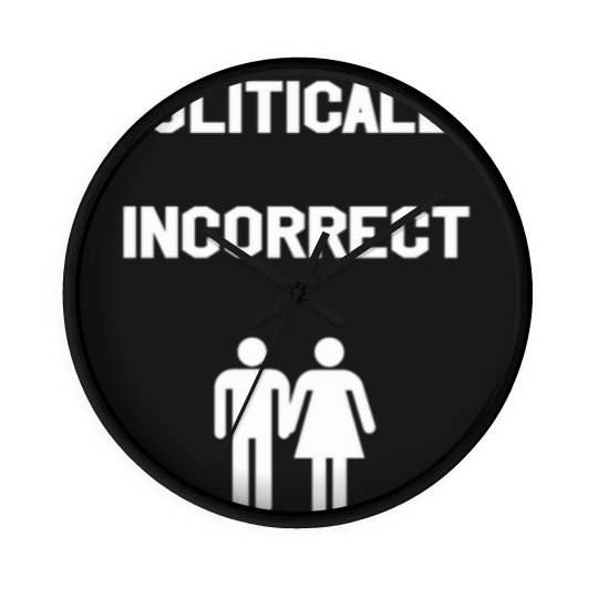 Discover political incorrect hetero couple gift idea Wall Clocks