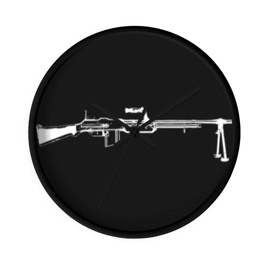 Discover Browning Automatic Rifle BAR White Wall Clocks