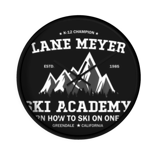 Discover Lane Meyer K-12 Vintage For Snowboarding Lover Wall Clocks