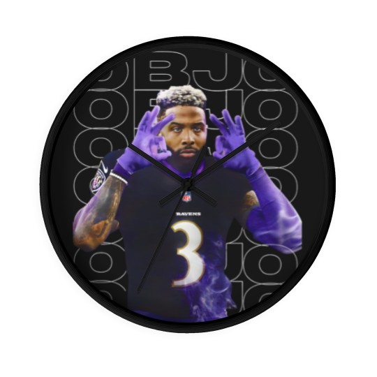Discover OBJ Ravens Wall Clocks Odell Beckham Jr Wall Clocks Ravens Wall Clocks