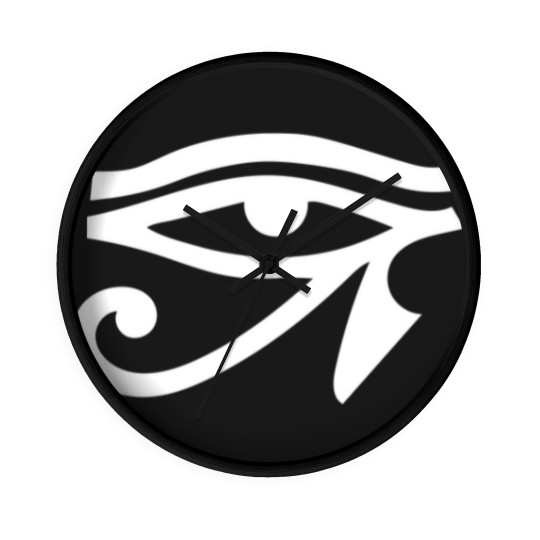Discover Eye Ra Horus Black Wall Clocks