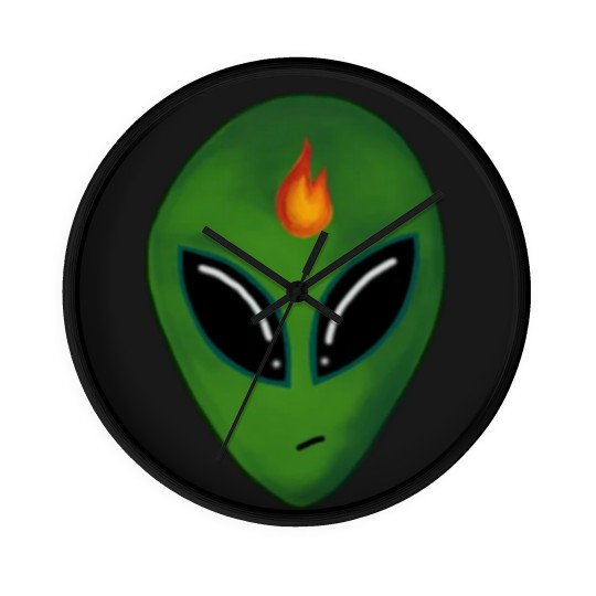 Discover Inciteful Alien Head Wall Clocks