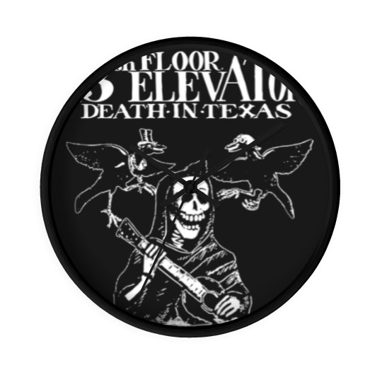 Discover 13th FLOOR ELEVATORS "Death in Texas" Wall Clocks OR