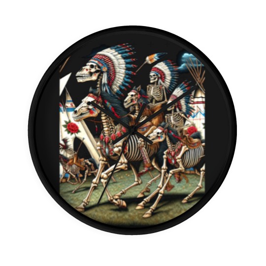 Discover Native American Dead Indian Warriors Wall Clocks