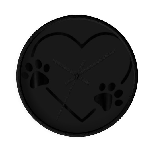 Discover Dog Heart Dog Paw Dog Mom Dog Mama Wall Clocks