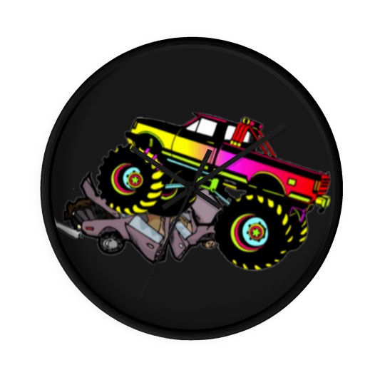 Discover Monster Truck Wall Clocks