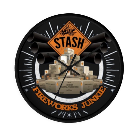 Discover Stash Fireworks Junkie - Fireworks - Wall Clocks