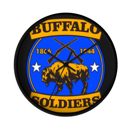 Discover Buffalo Soldiers T-ShirtBUFFALO SOLDIERS REGIMENT LOGO T-Shirt_by theanomalius_merch_ Wall Clocks
