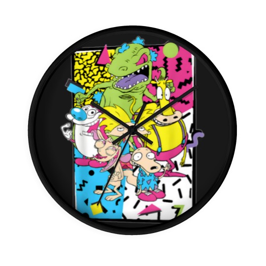 Discover Old School Cartoons 90's Wall Clocks
