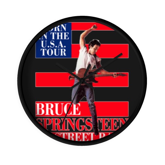 Discover Bruce Springsteen Born In Usa Tour Wall Clocks, Bruce Springsteen Usa Flag Wall Clocks