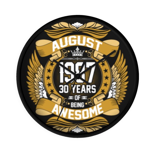 Discover August 1987 30 Years Of Being Awesome Wall Clocks