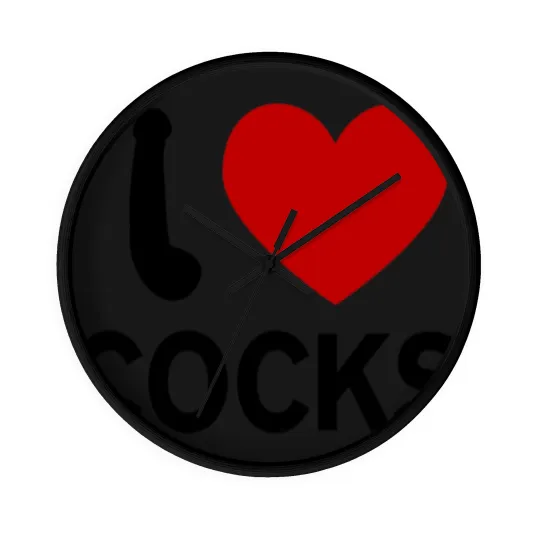 Discover I Love Cocks Wall Clocks