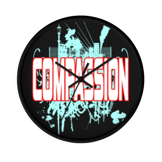 Discover Inspirational Compassion Wall Clocks Designs COMPASSION Wall Clocks