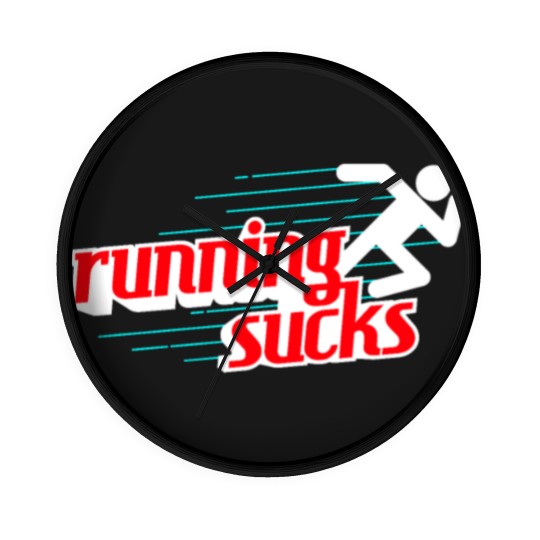 Discover Running Sucks Wall Clocks
