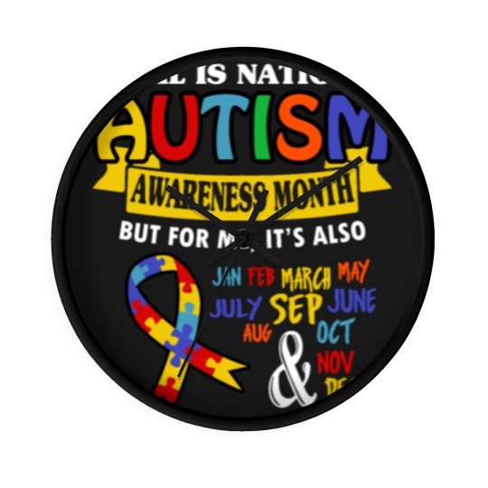 Discover Autism Awareness Wall Clocks