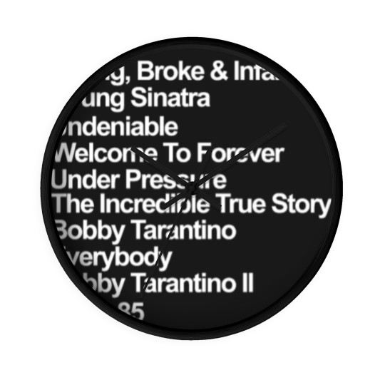 Discover Young broke and infamous young sinatra undeniable Wall Clocks