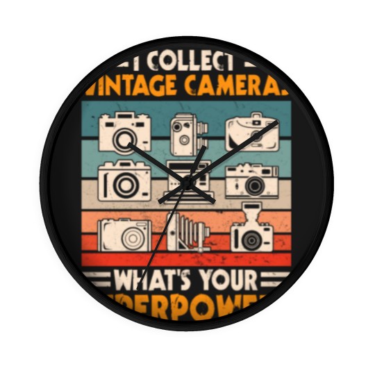 Discover Vintage Camera Collector Wall Clocks