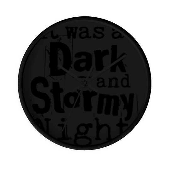 Discover Dark and Stormy Night T Wall Clocks
