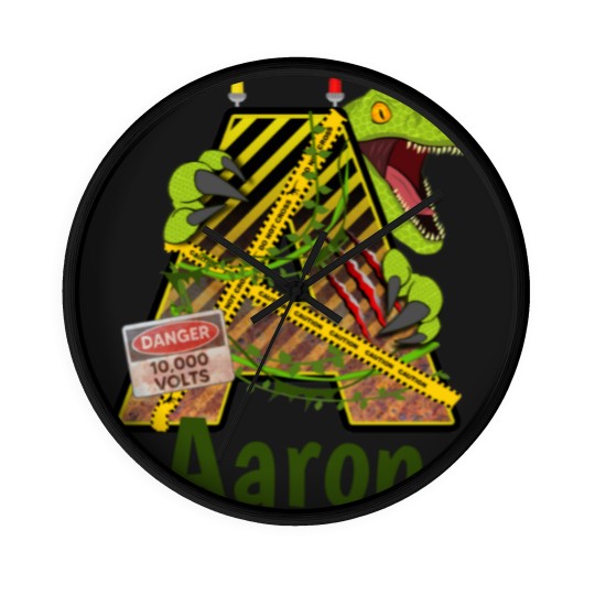 Discover Jurassic Alphabet | Initial Letter Custom Name | A Wall Clocks