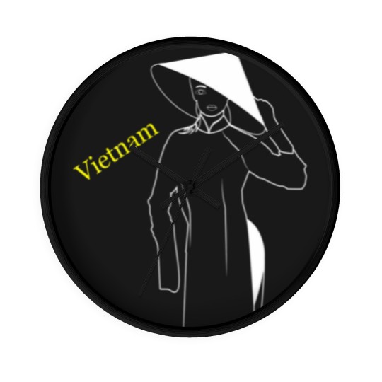 Discover Unisex Ao Dai Uniform Wall Clocks