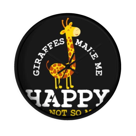 Discover Giraffe  Zookeeper  Safari Zoo Lover Funny Gift Plus Size Wall Clocks