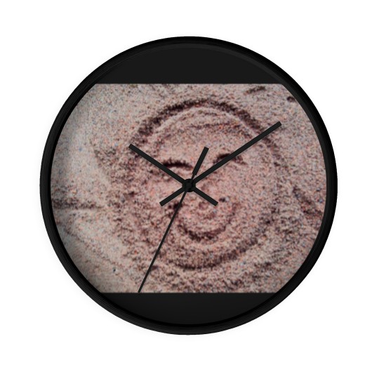Discover Smiling Sun, Sand Emoticon, Summer Emoji Wall Clocks