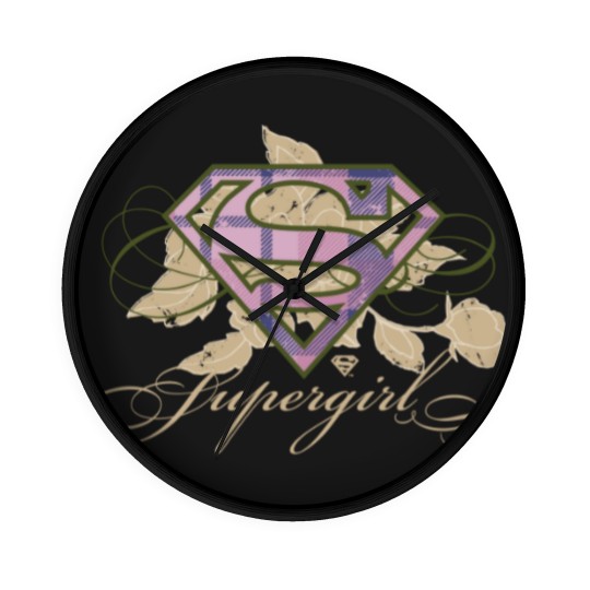 Discover Supergirl Flowers Wall Clocks