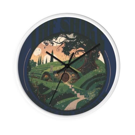 Discover The Shire LOTR Wall Clocks | Distressed Fantasy Merch Tolkien Aragorn