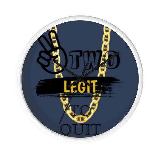 Discover TWO LEGIT TO QUIT 2nd Birthday MOM Wall Clocks