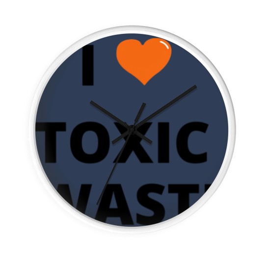 Discover i heart toxic wast Wall Clocks
