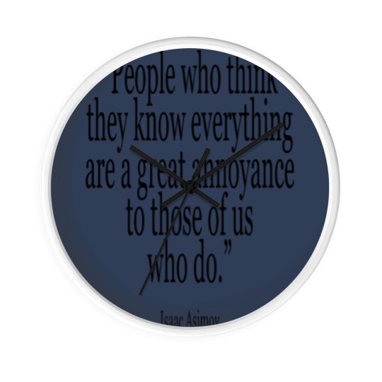 Discover isaac asimov Wall Clocks