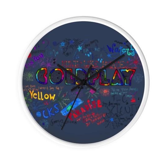 Discover Coldplay World Tour 2023 Wall Clocks, Vintage Coldplay Tour Wall Clocks