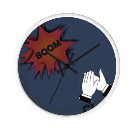Discover Charli XCX Inspired designs Boom Clap Wall Clocks