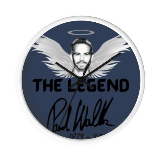 Discover The Legend Paul Walker Wall Clocks