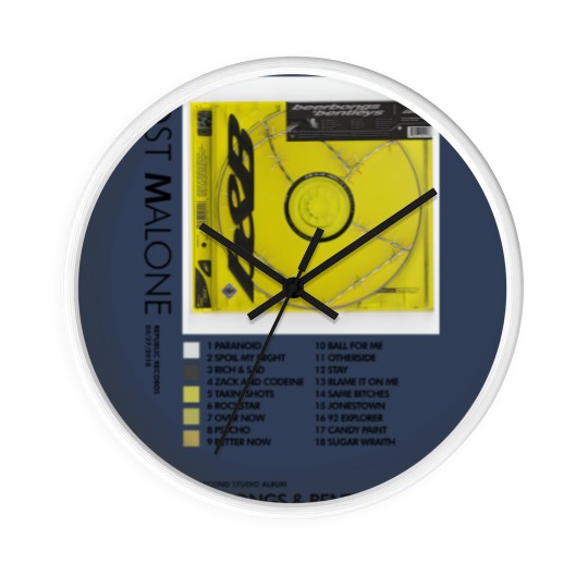 Discover Post MaloneBeerbongs Bentleys Wall Clocks