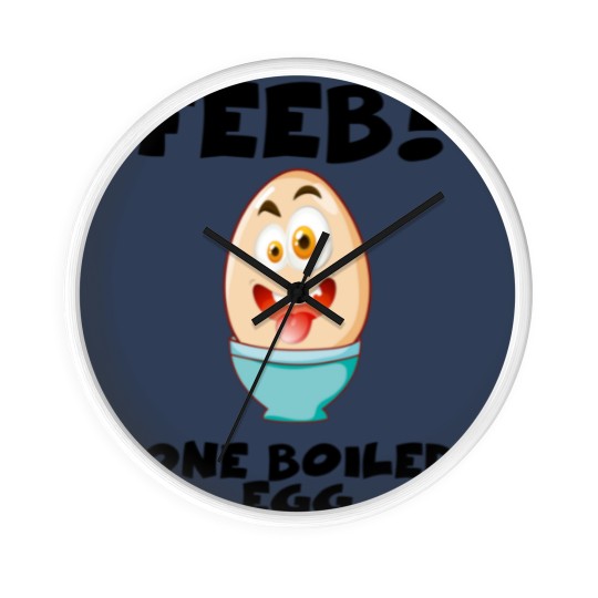 Discover Feeb...One Boiled Egg - Egg - Wall Clocks