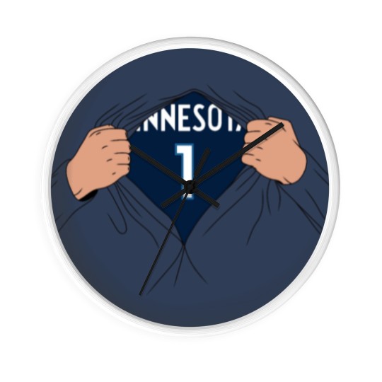 Discover Anthony Edwards - Minnesota Basketball - Timberwolves Wall Clocks