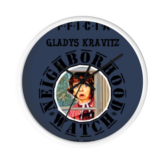 Discover "Vintage" Gladys Kravitz Neighborhood Watch - Whimsical Bewitched Fan Art | Essential Garden Flags Wall Clocks