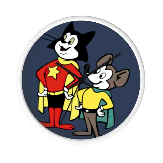 Discover Courageous Cat with Minute Mouse Wall Clocks