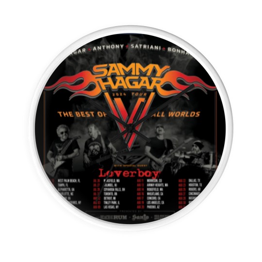 Discover Sammy Hagar Tour 2024 With Loverboy Wall Clocks S