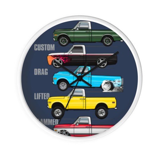 Discover 69-72 Classic Trucks - Chevy Trucks - Wall Clocks