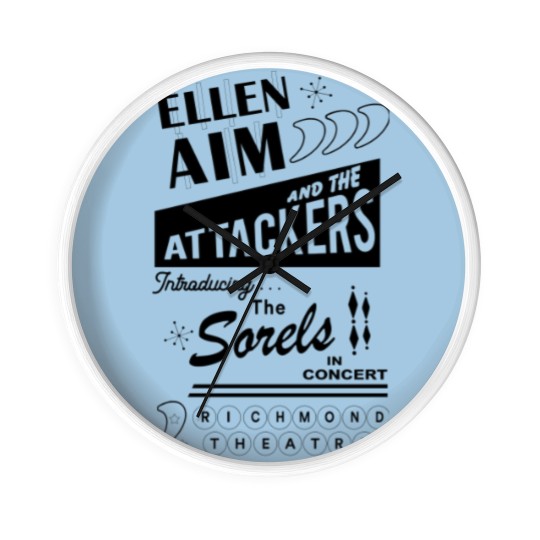Discover Ellen Aim and the Attackers Concert Poster from Streets of Fire - Streets Of Fire - Wall Clocks