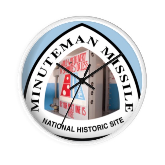 Discover Minuteman Missile National Historic Site shield Wall Clocks