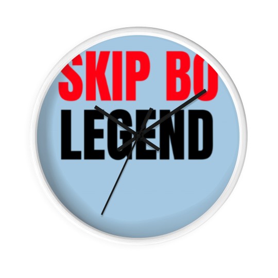 Discover Skip Bo Player Legend   Funny Skip Bo Wall Clocks for Men Wall Clocks