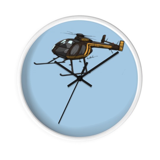 Discover Md 500 Notar Helicopter N520Ky Wall Clocks