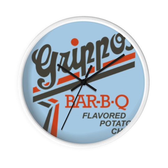 Discover Grippos Bar-B-Q Flavored Potato Chips Wall Clocks